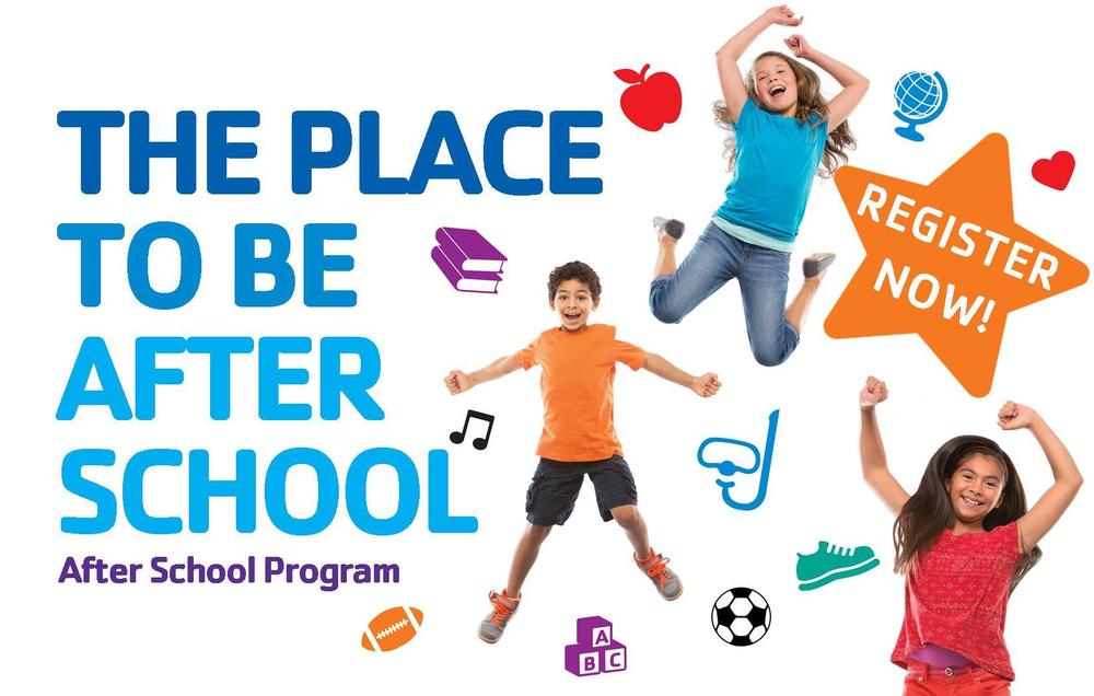 Kids Playing "The place to be after school" text above image.